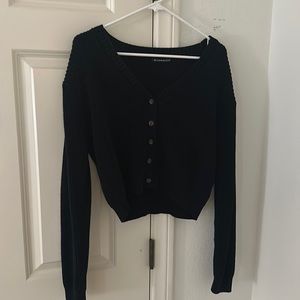 Navy sweater with buttons Brandy Melville